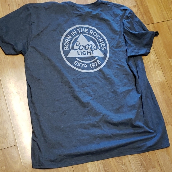 Coors Light unisex 2X Born in the Rockies tshirt - Picture 3 of 4